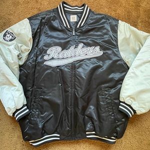 Vintage NFL Raiders varsity jacket